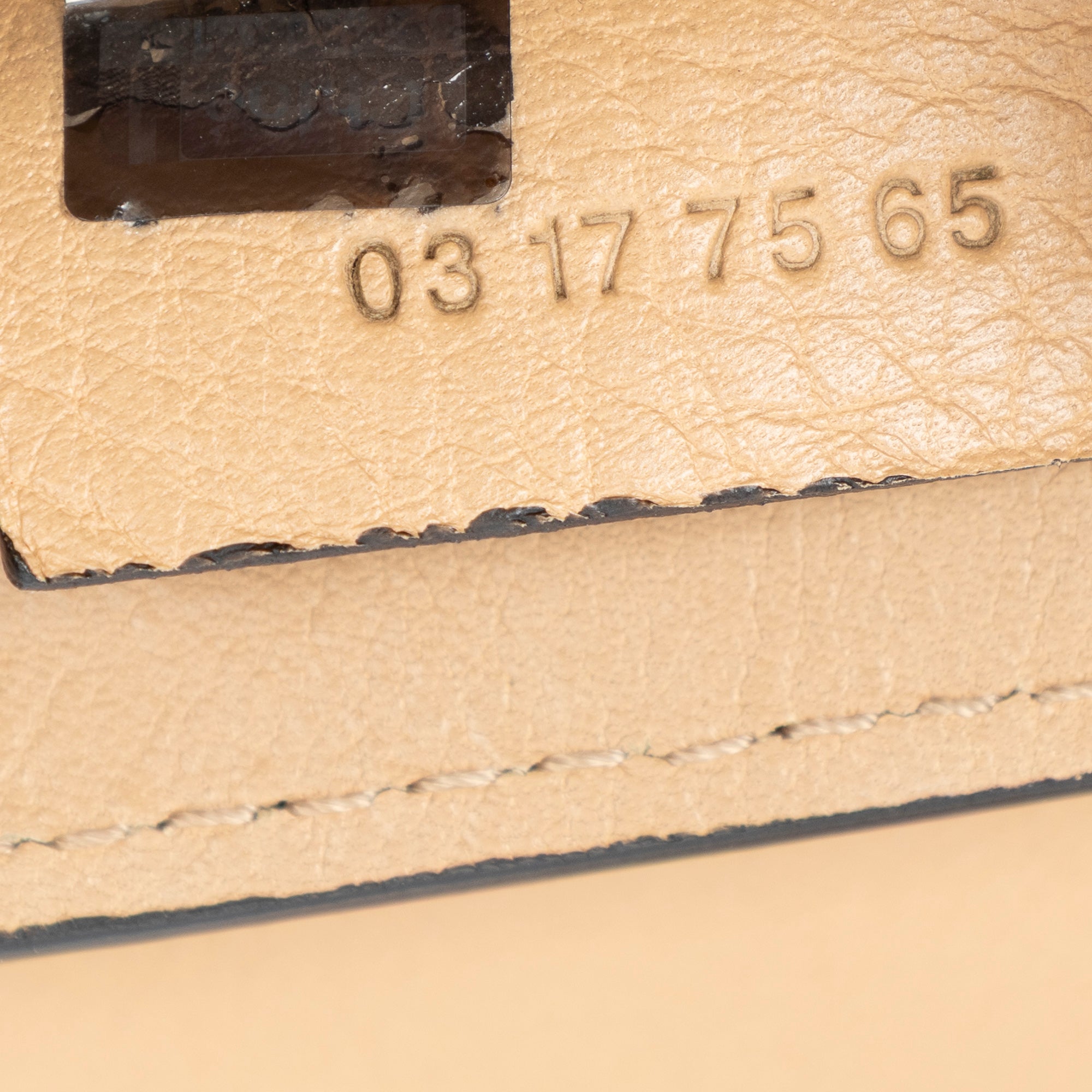 Backpack Mini Faye Backpack Beige Calfskin Leather