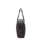Shoulder Bag Laptop Bag Dark Brown Monogrammed Canvas