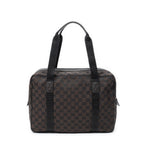 Shoulder Bag Laptop Bag Dark Brown Monogrammed Canvas
