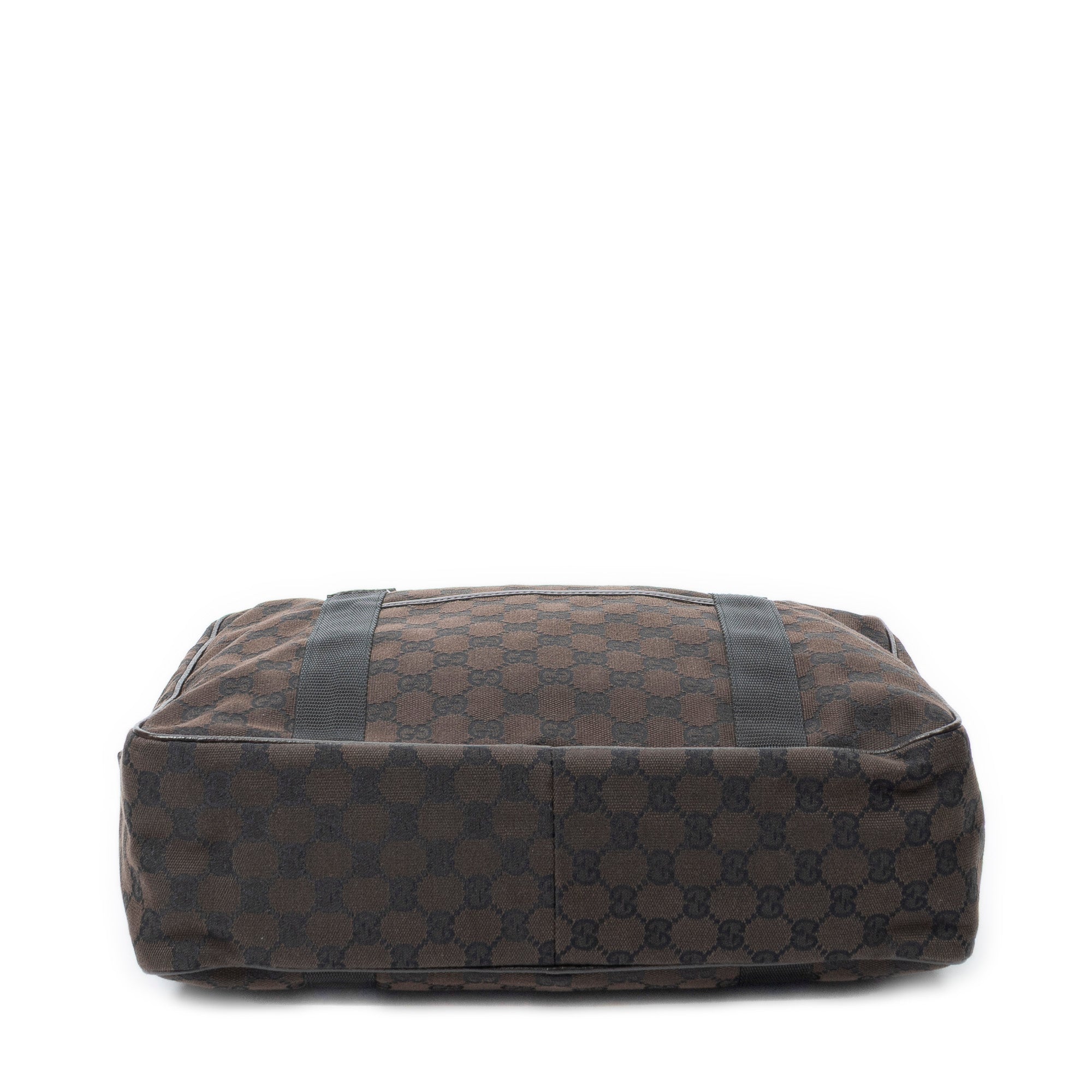 Shoulder Bag Laptop Bag Dark Brown Monogrammed Canvas