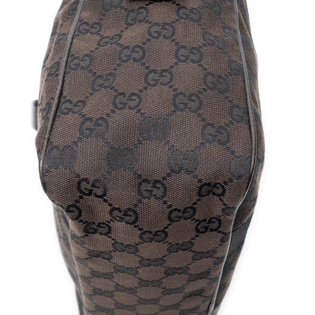 Shoulder Bag Laptop Bag Dark Brown Monogrammed Canvas