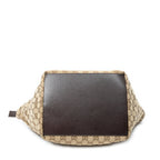 Shoulder Bag Medium Web Trapeze Tote Brown Monogrammed Canvas