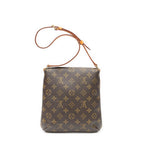 Shoulder Bag Musette Salsa Brown Monogram Canvas