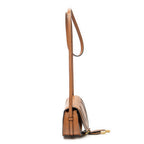 Shoulder Bag Micro Marcie Saddle Bag Brown Calfskin Leather