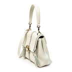 Shoulder Bag Penelope White Calfskin Leather
