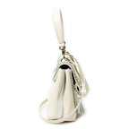 Shoulder Bag Penelope White Calfskin Leather