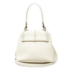 Shoulder Bag Penelope White Calfskin Leather