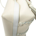 Shoulder Bag Penelope White Calfskin Leather