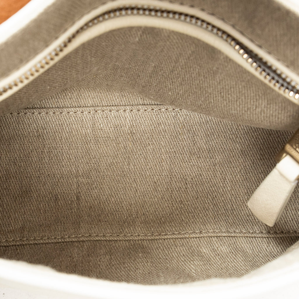 Shoulder Bag Penelope White Calfskin Leather