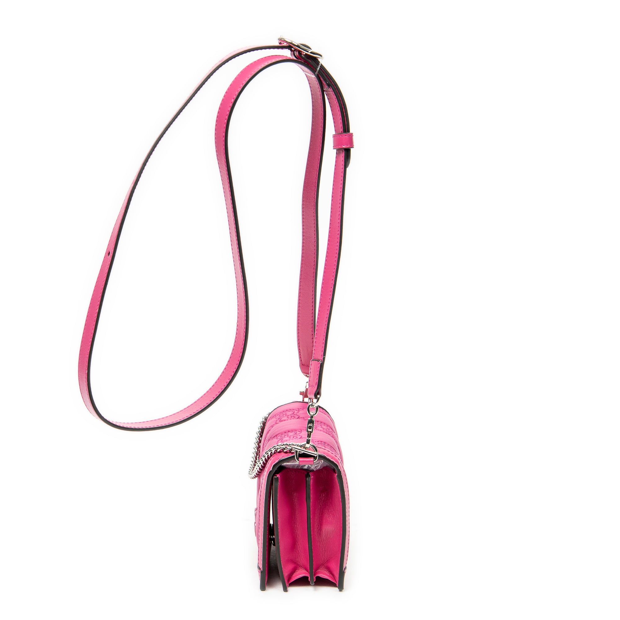 Shoulder Bag Mini Marmont Wallet On Chain Fuchsia Quilted GG Nylon Canvas