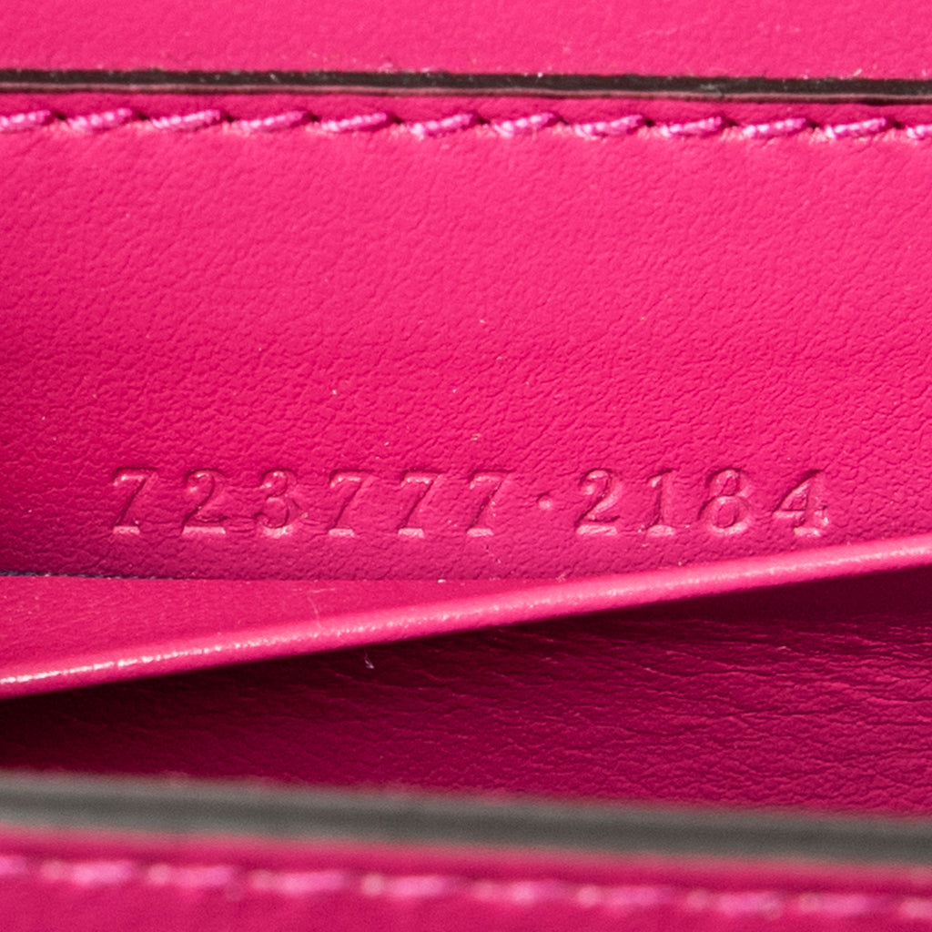 Shoulder Bag Mini Marmont Wallet On Chain Fuchsia Quilted GG Nylon Canvas