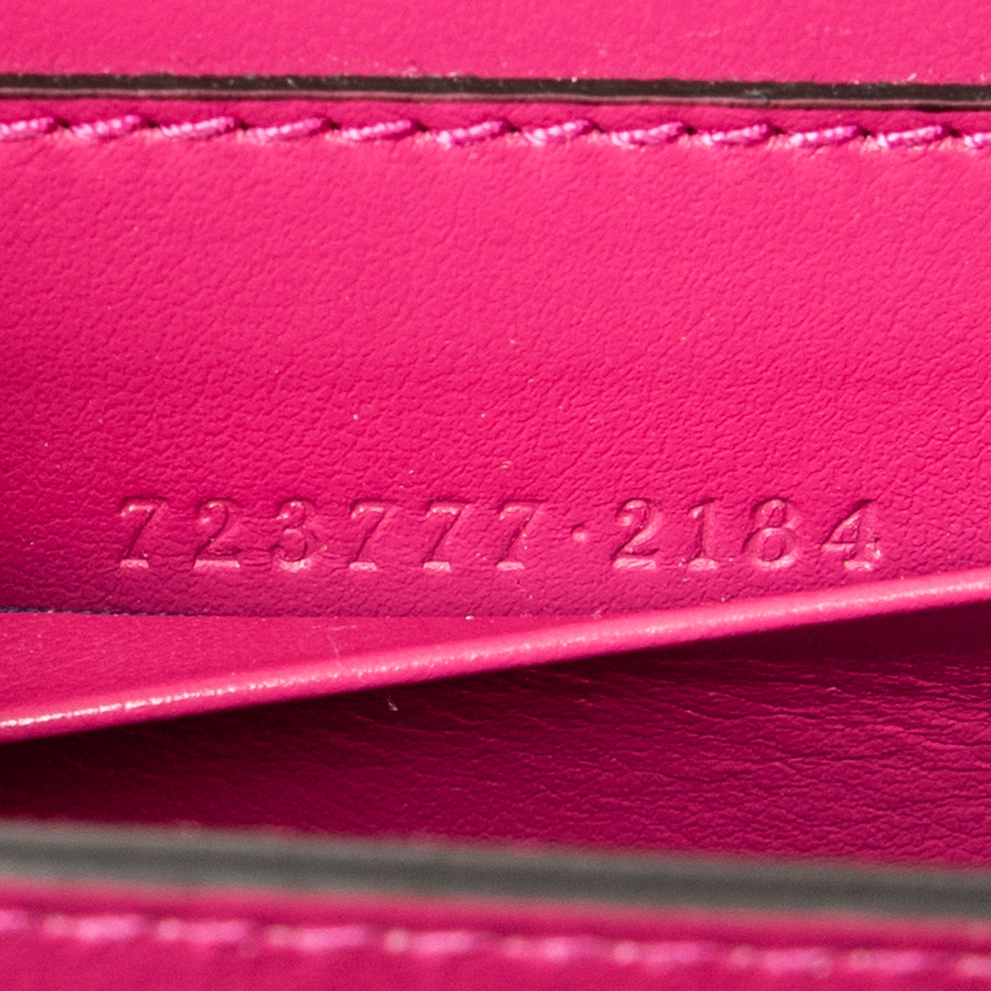 Shoulder Bag Mini Marmont Wallet On Chain Fuchsia Quilted GG Nylon Canvas