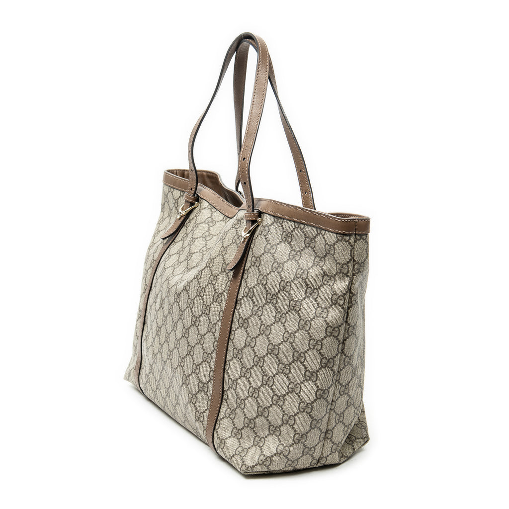 Shoulder Bag Nice Tote Beige Supreme Coated Canvas