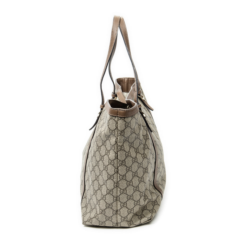 Shoulder Bag Nice Tote Beige Supreme Coated Canvas