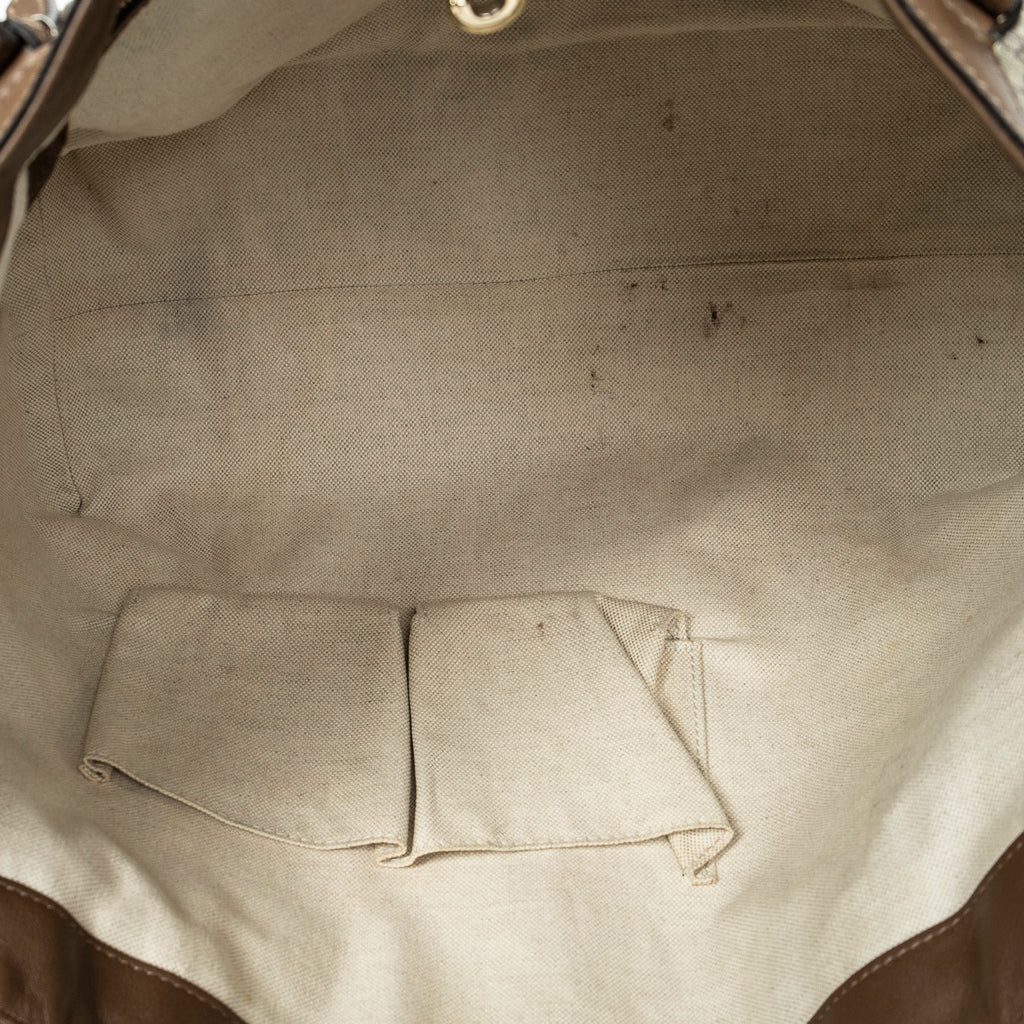 Shoulder Bag Nice Tote Beige Supreme Coated Canvas