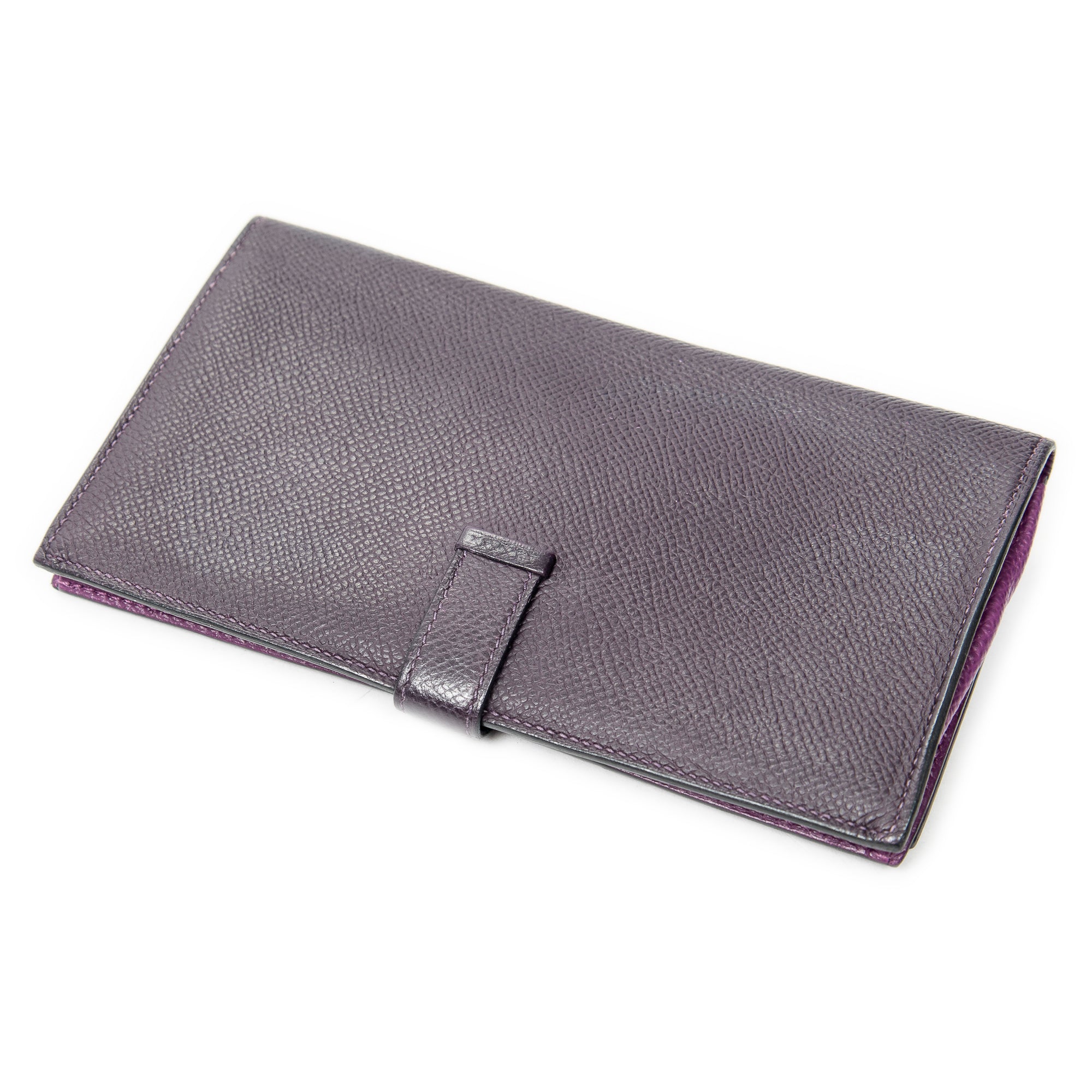 Wallet Bearn Wallet Raisin Epsom Leather