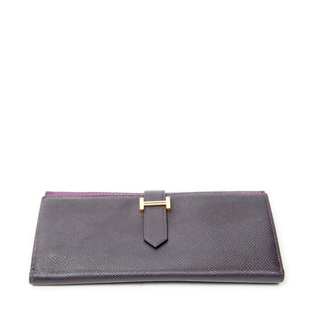 Wallet Bearn Wallet Raisin Epsom Leather