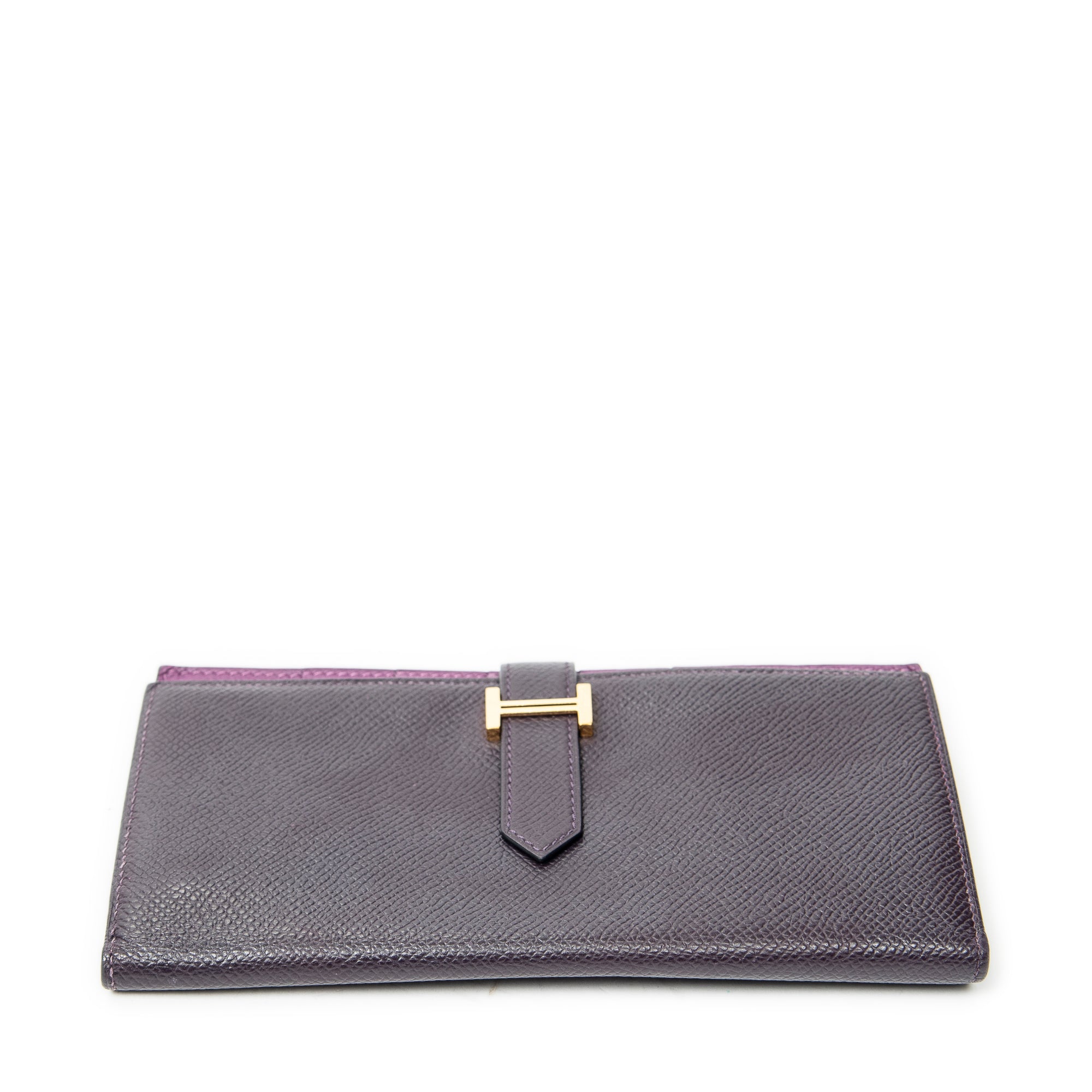 Wallet Bearn Wallet Raisin Epsom Leather