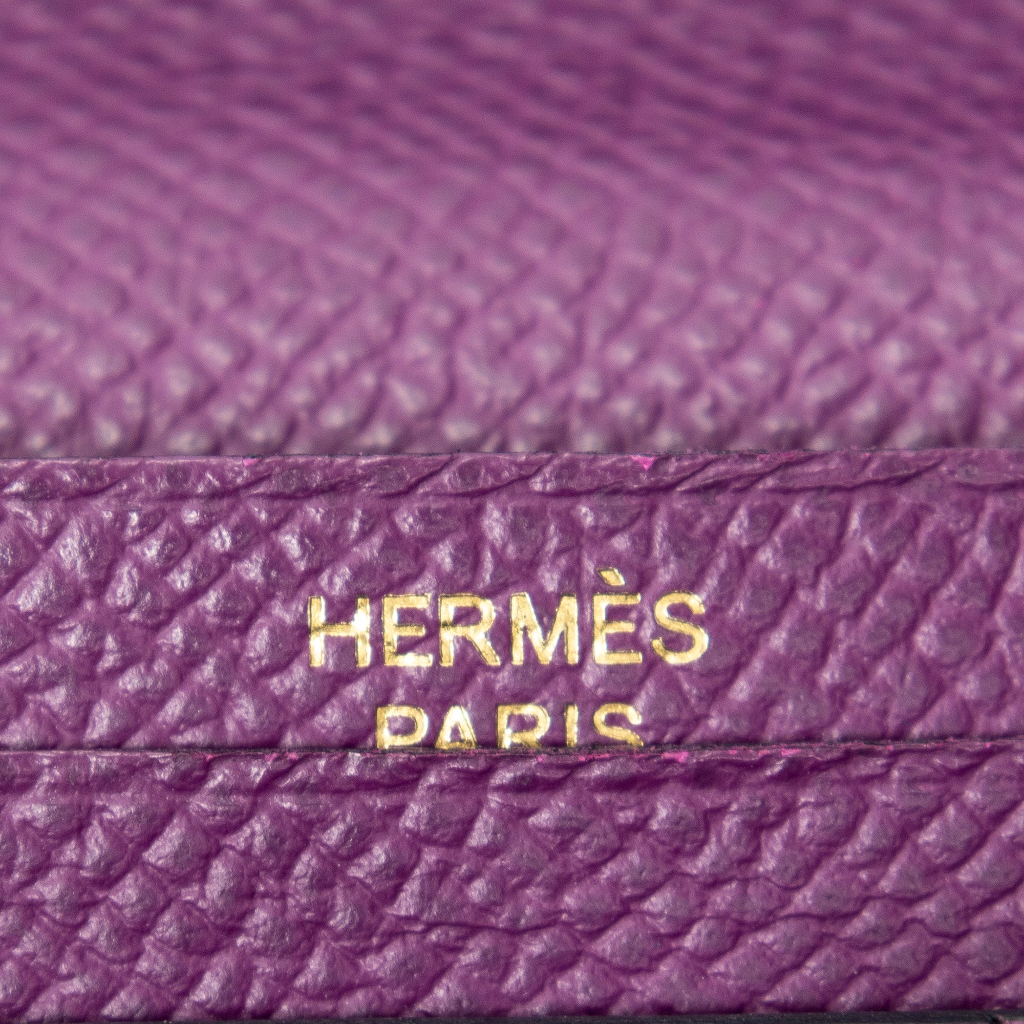 Wallet Bearn Wallet Raisin Epsom Leather
