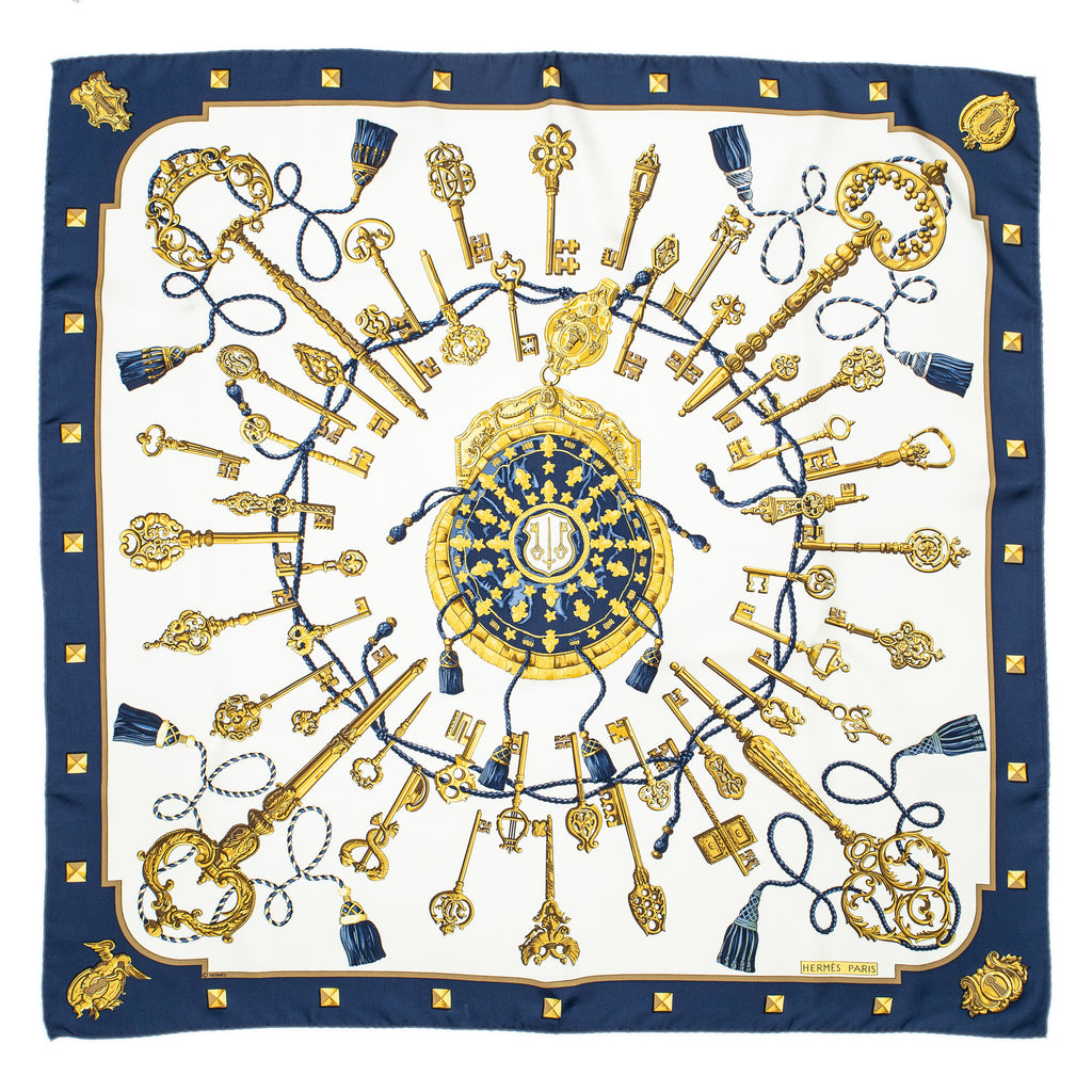 Scarf Scarf Navy 100% Twill Silk