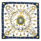 Scarf Scarf Navy 100% Twill Silk