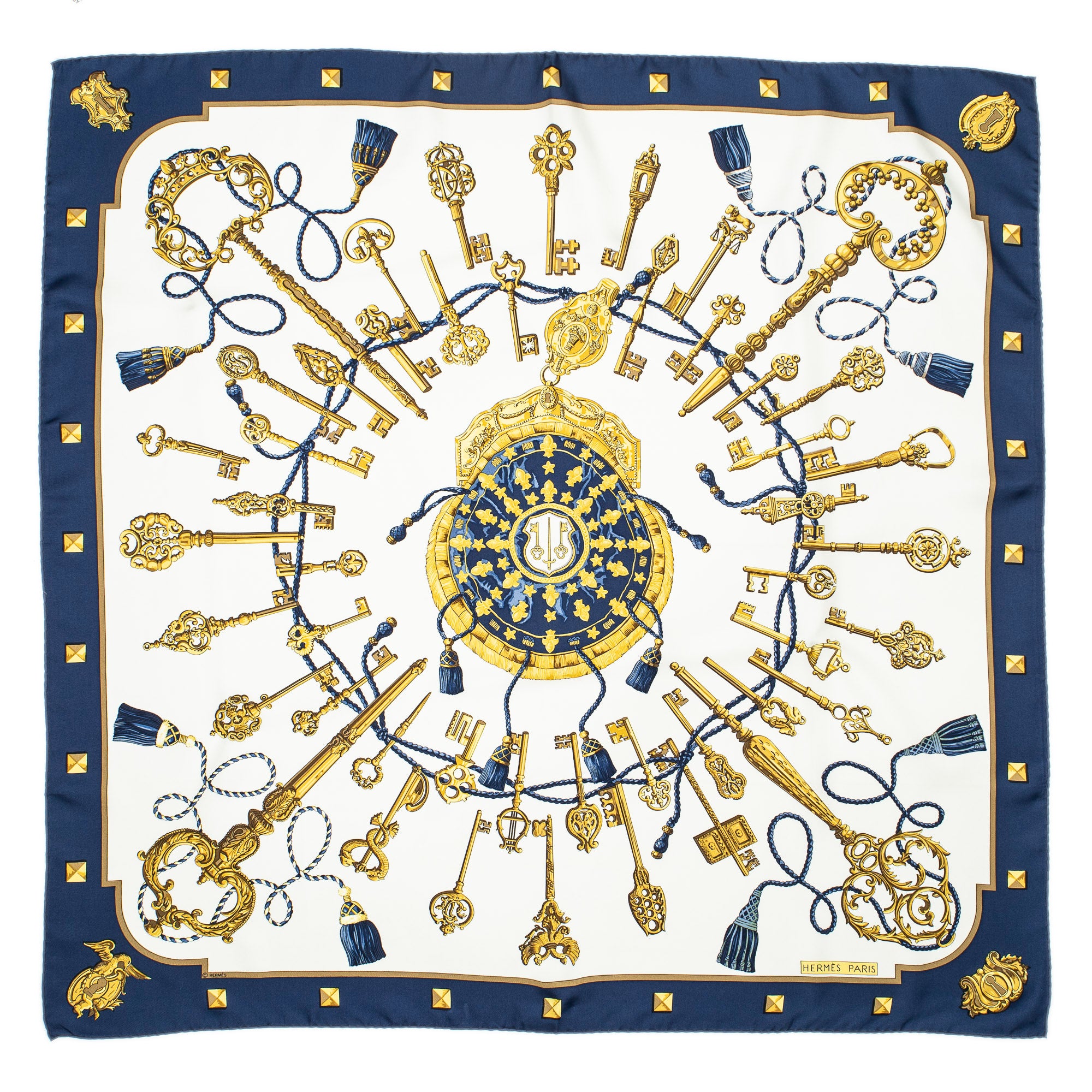 Scarf Scarf Navy 100% Twill Silk