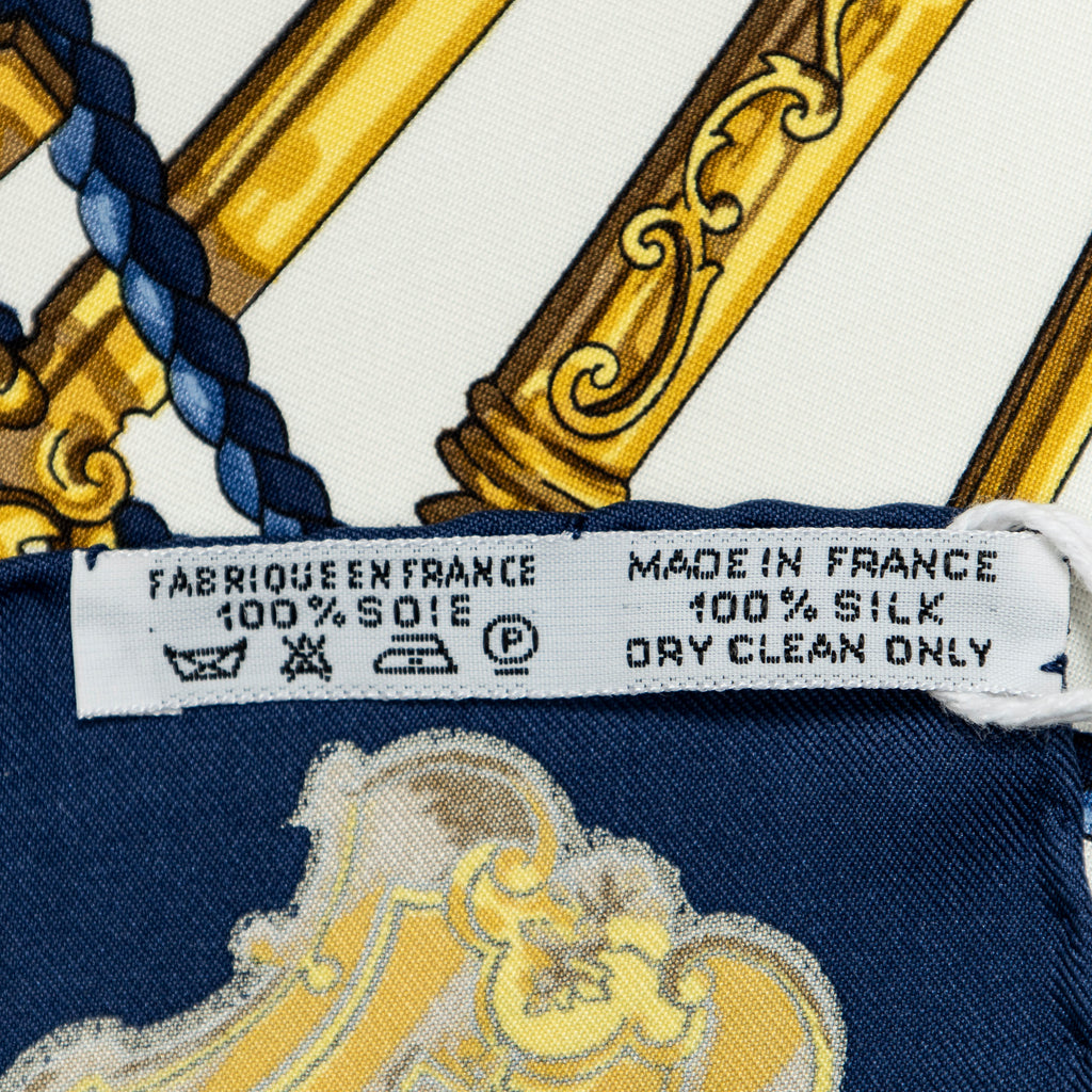 Scarf Scarf Navy 100% Twill Silk