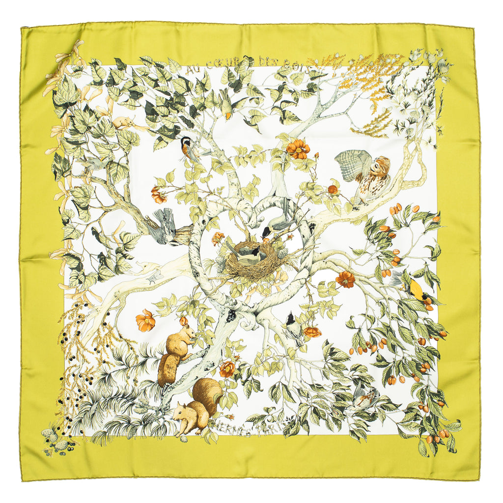 Scarf Scarf Green 100% Twill Silk