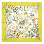 Scarf Scarf Green 100% Twill Silk