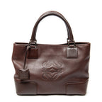 Handbag Vintage Anagram Tote Brown Calfskin Leather