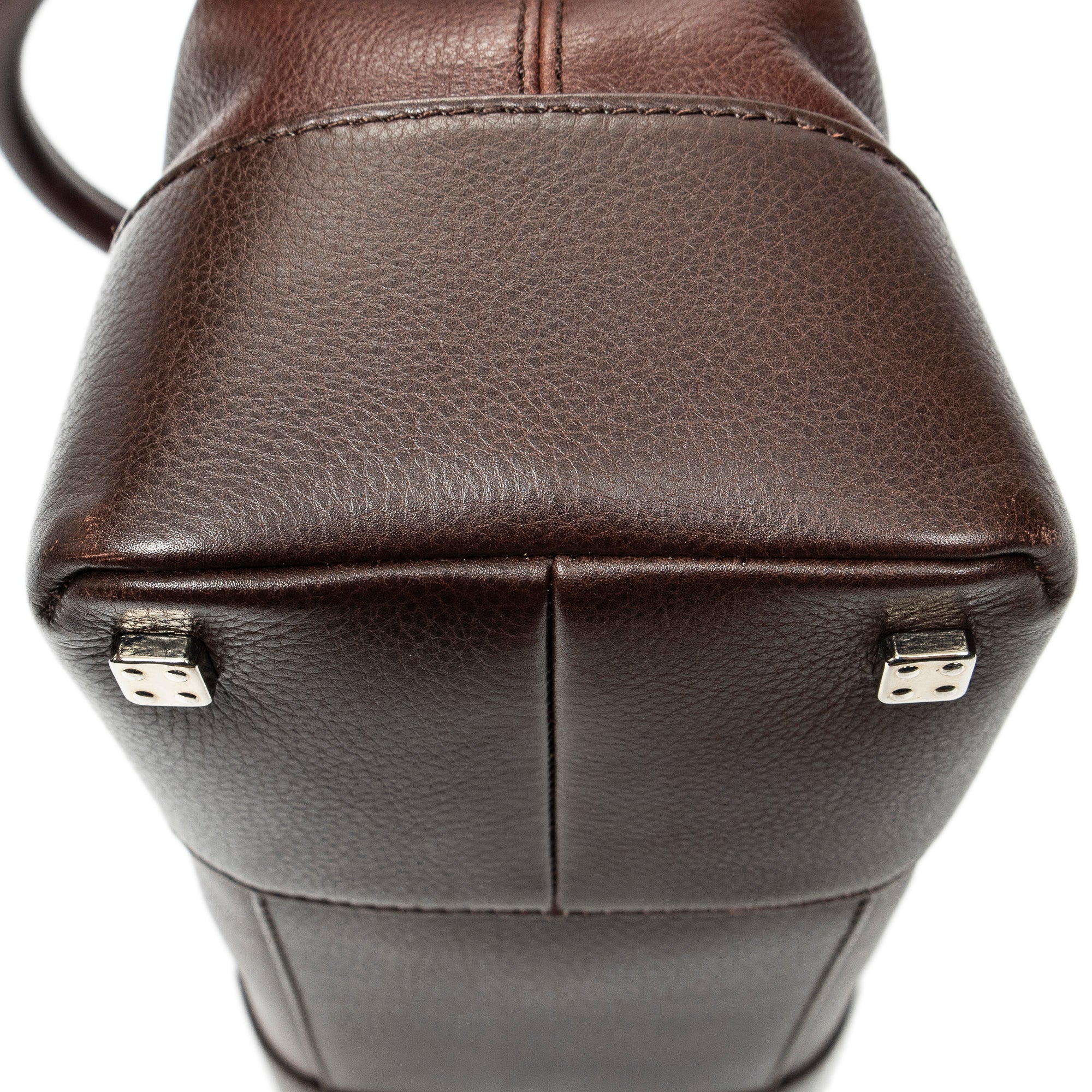 Handbag Vintage Anagram Tote Brown Calfskin Leather