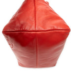 Handbag Anagram Knot Bag Red Calfskin Leather