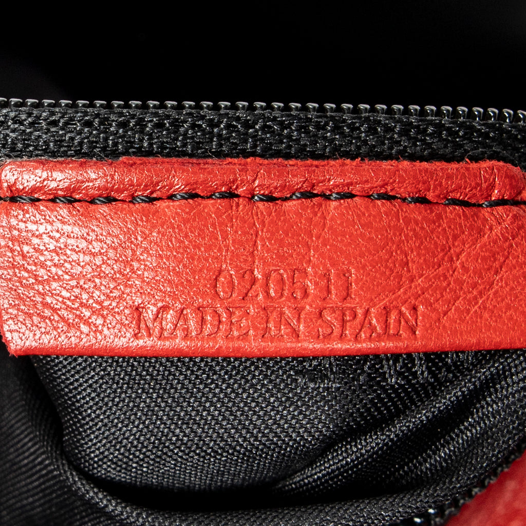 Handbag Anagram Knot Bag Red Calfskin Leather