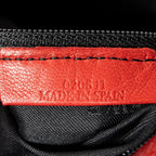 Handbag Anagram Knot Bag Red Calfskin Leather