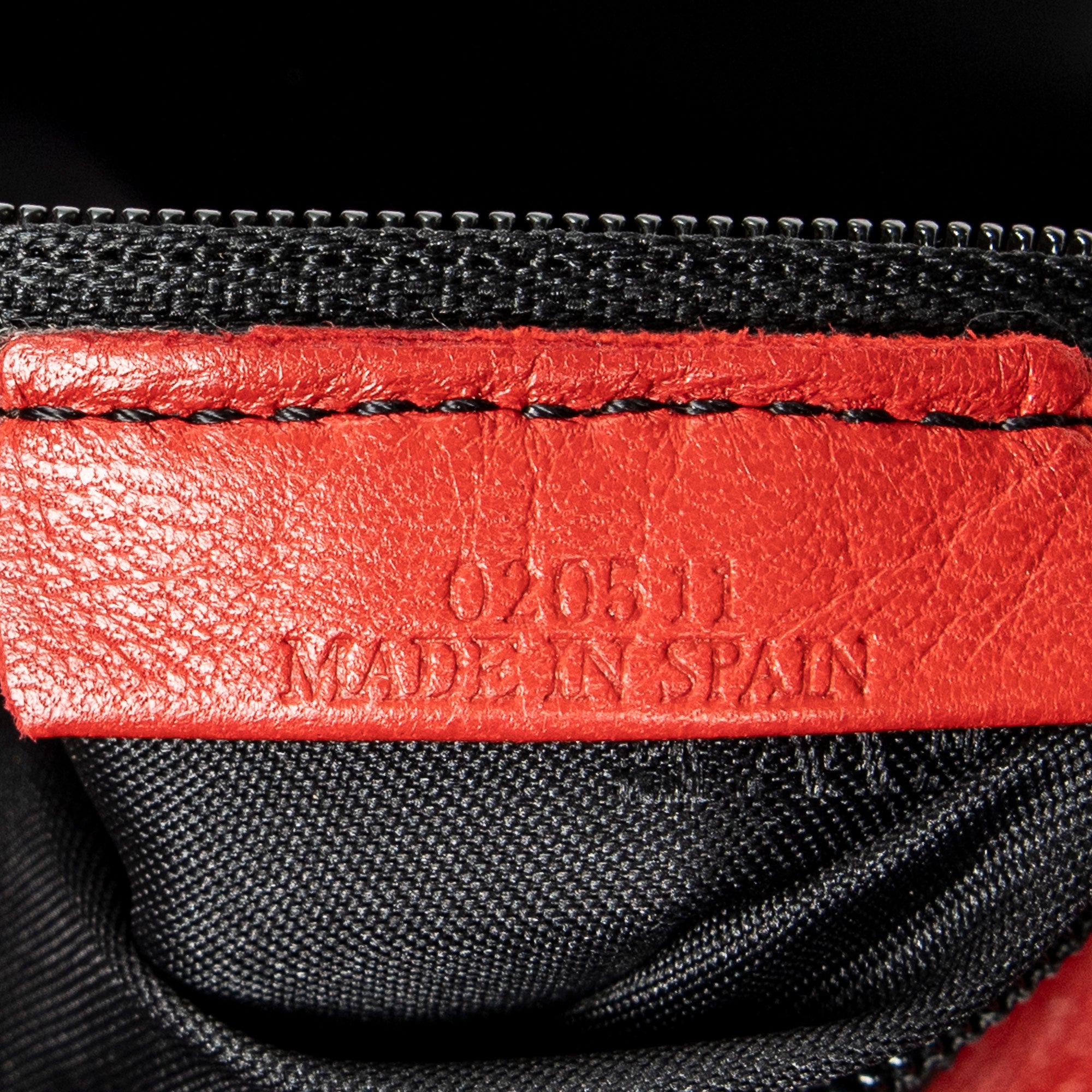 Handbag Anagram Knot Bag Red Calfskin Leather