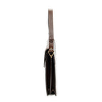 Shoulder Bag Vintage Flap Bag Brown Grained Calfskin Leather