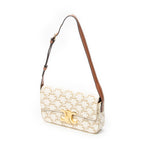Shoulder Bag Claude White Triomphe Coated Canvas