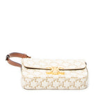 Shoulder Bag Claude White Triomphe Coated Canvas