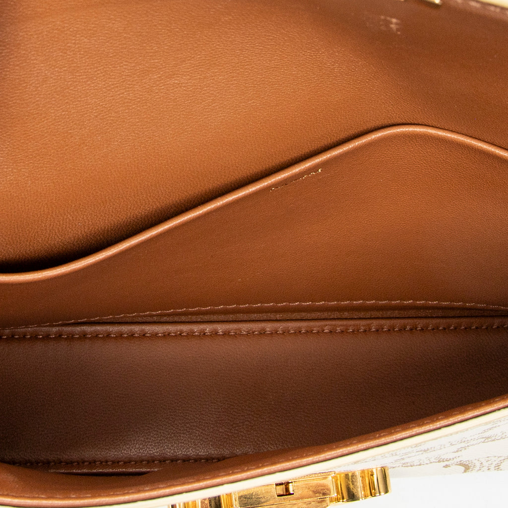Shoulder Bag Claude White Triomphe Coated Canvas