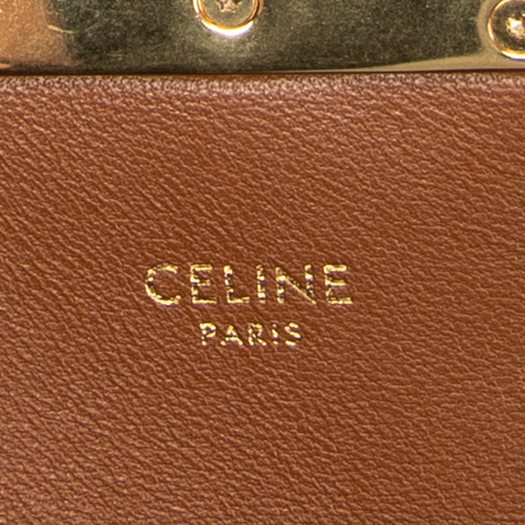 Shoulder Bag Claude White Triomphe Coated Canvas