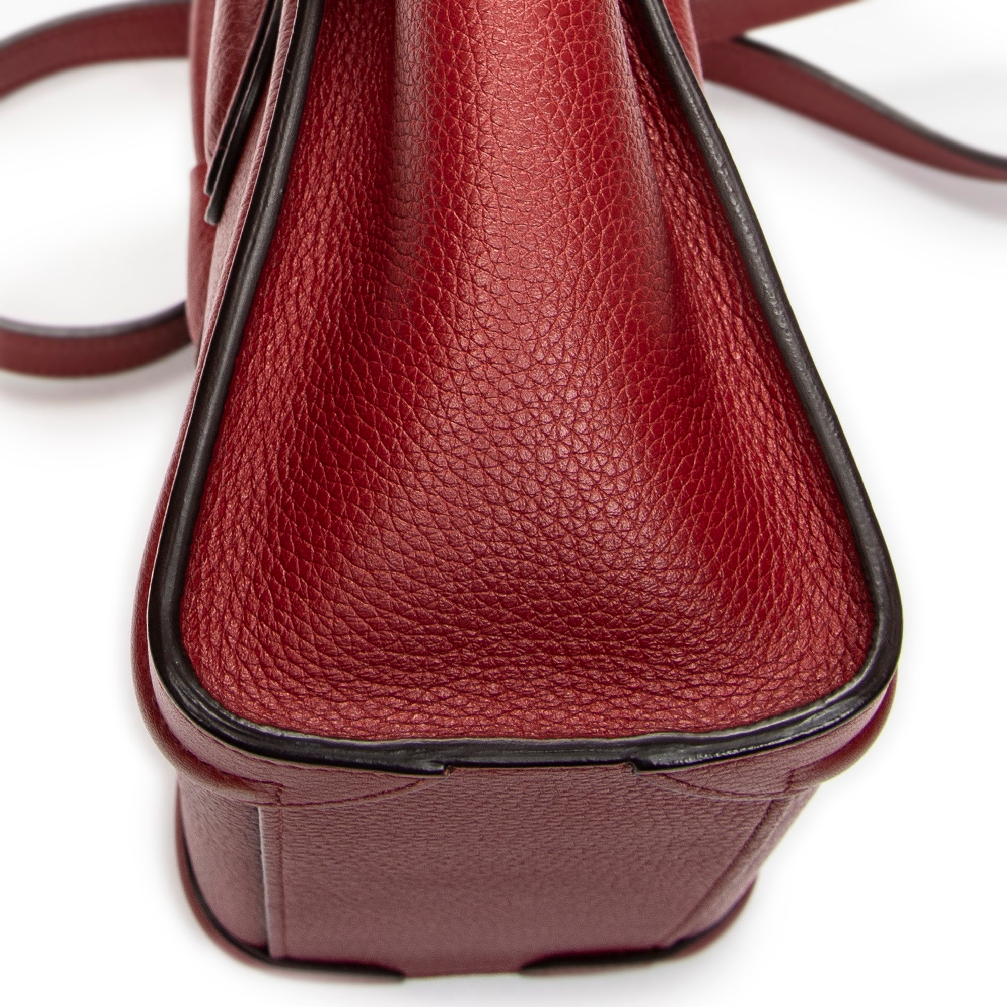 Sac Bandoulière Nano Luggage Cuir de veau grainé Rouge