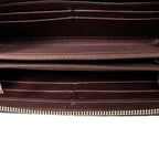 Wallet Classic Zip Around Wallet Black Quilted Caviar Leather
