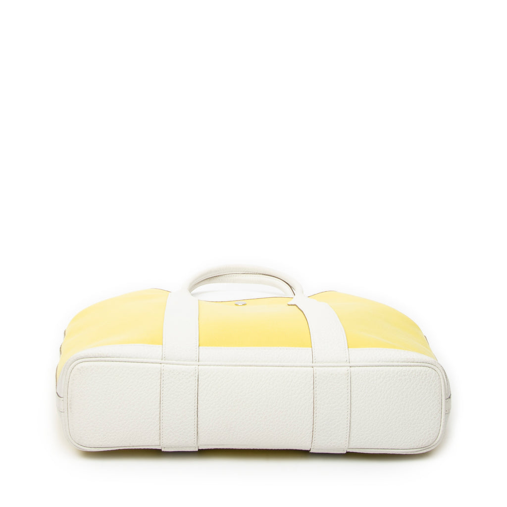 Shoulder Bag Garden File GM Yellow Toile Officier Canvas