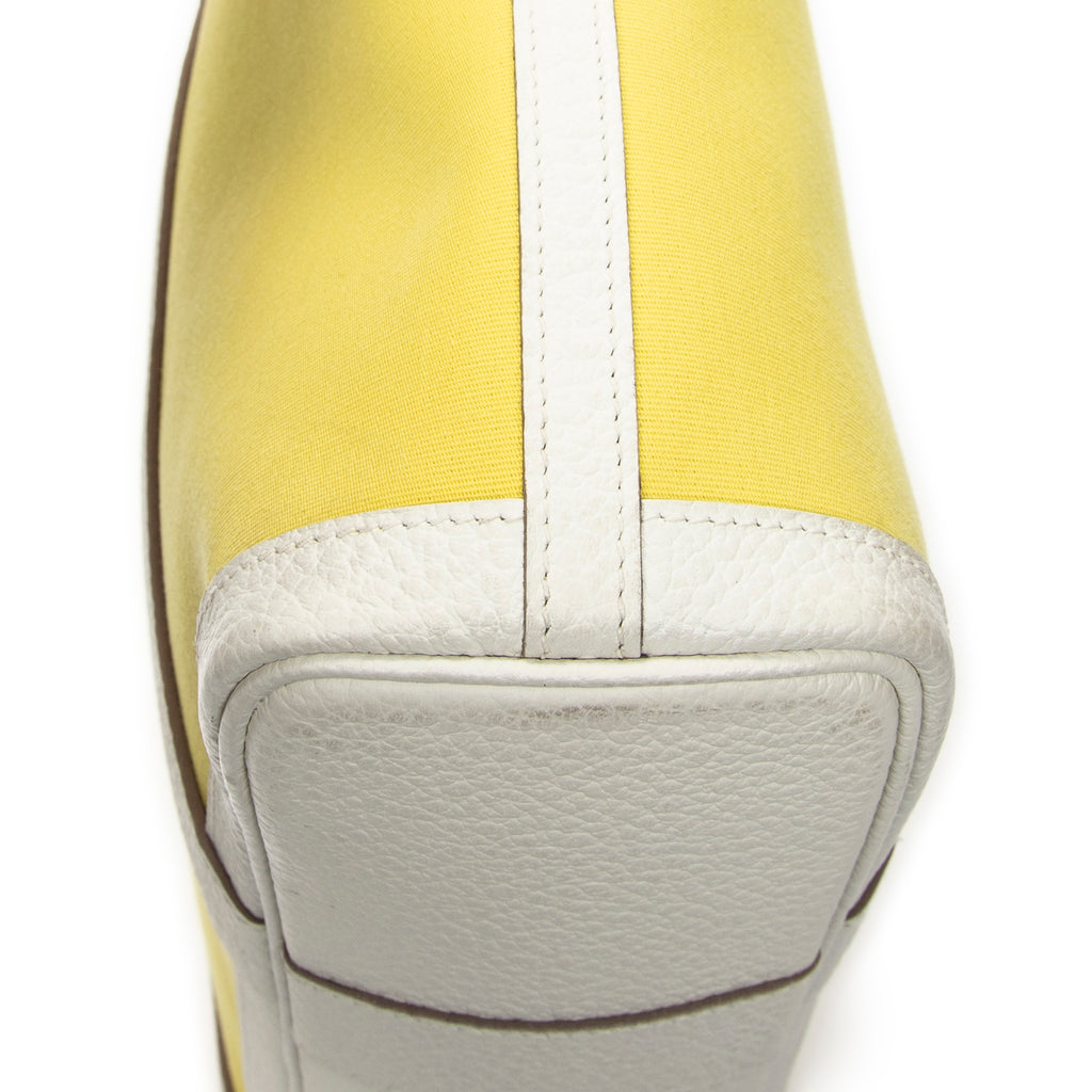 Shoulder Bag Garden File GM Yellow Toile Officier Canvas