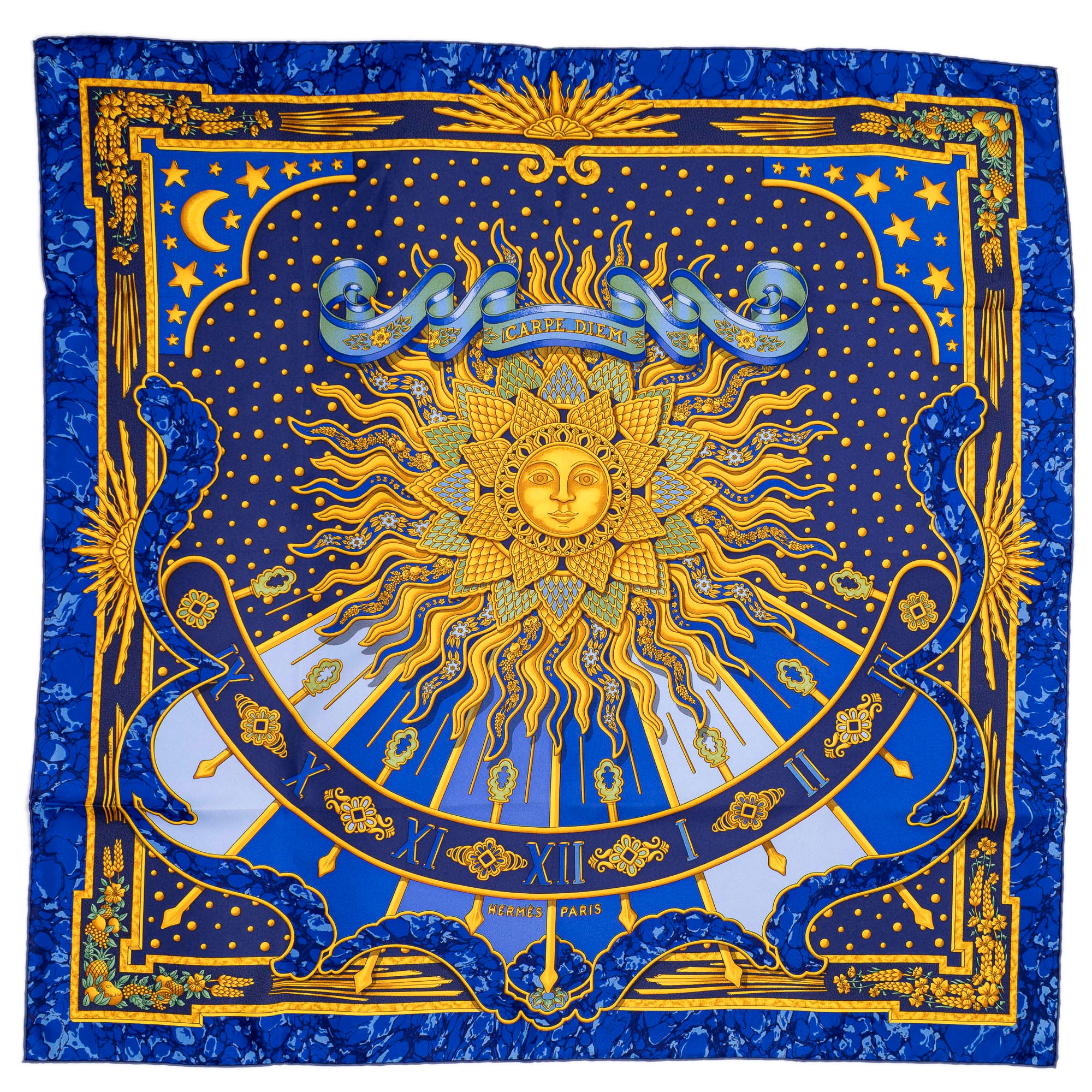 Scarf Scarf Navy 100% Twill Silk