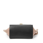Shoulder Bag Small Trapeze Light Beige Calfskin Leather
