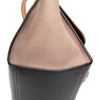 Shoulder Bag Small Trapeze Light Beige Calfskin Leather