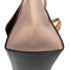 Shoulder Bag Small Trapeze Light Beige Calfskin Leather