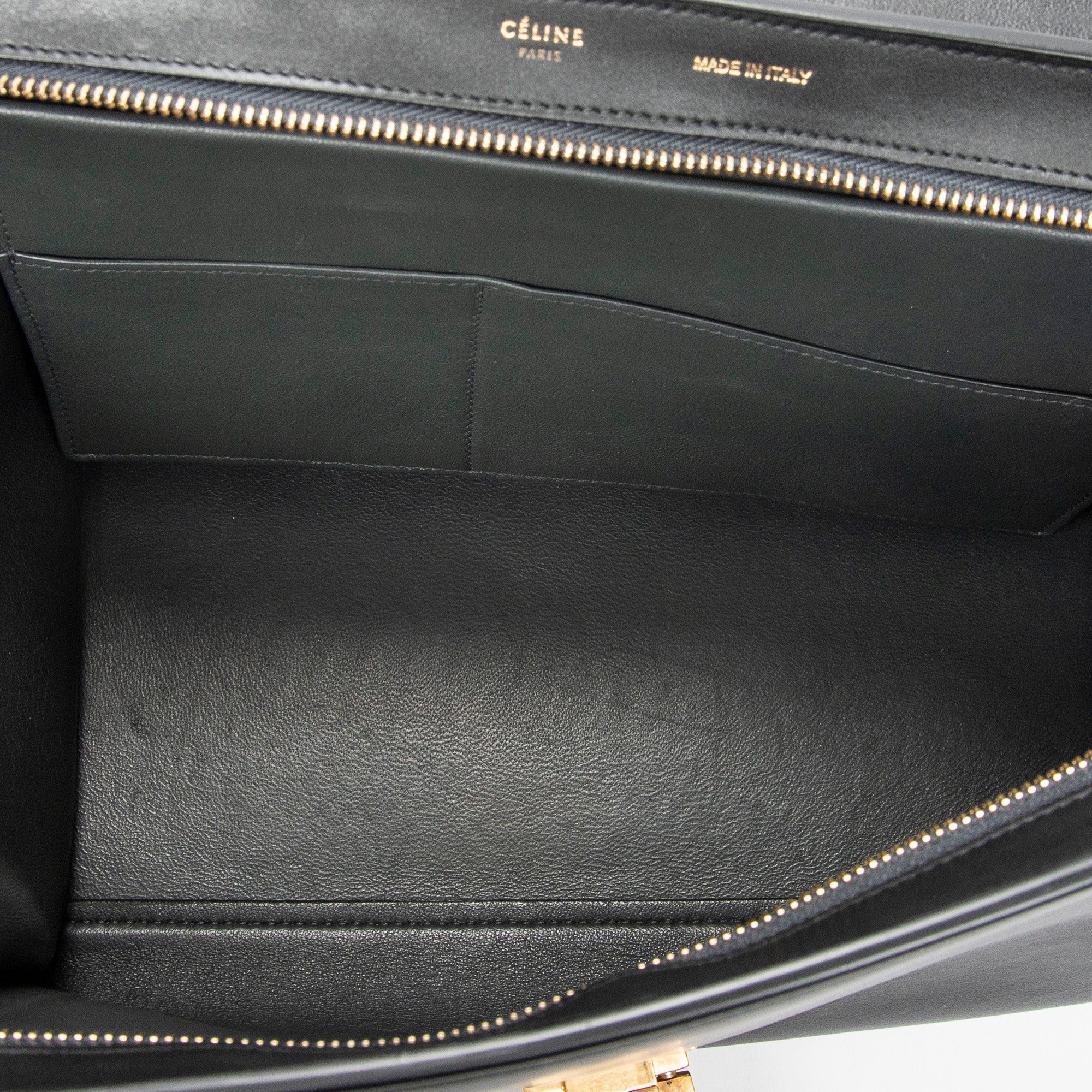 Shoulder Bag Small Trapeze Light Beige Calfskin Leather