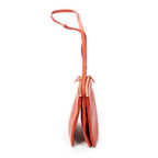 Shoulder Bag Large Trio Crossbody Orange Calfskin Leather